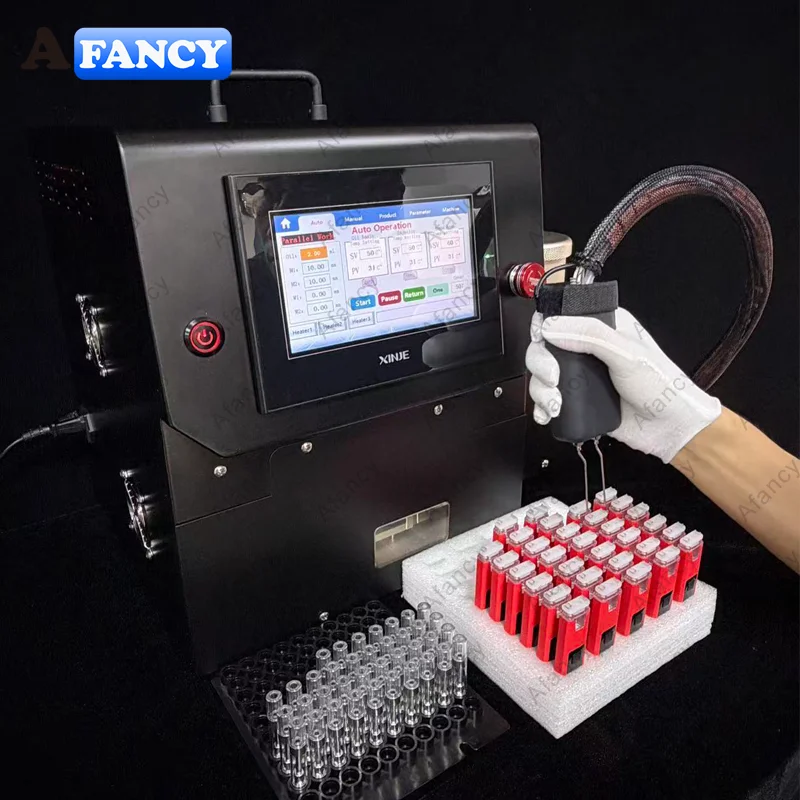 Manual-assisted filling control on AFM-09 cartridge filling machine