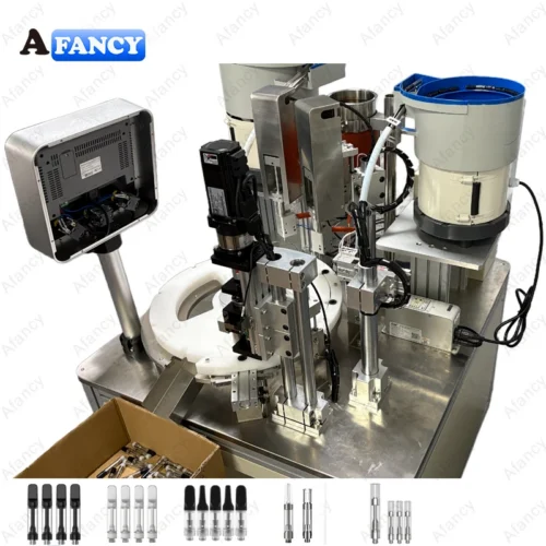 automated vape cartridge capping machine for 510 cartridge production