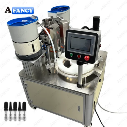 cbd cartridge filling and capping machine for regulated production