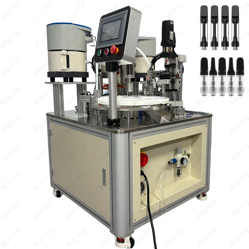 vape cartridge filling and capping machine for high viscosity oil